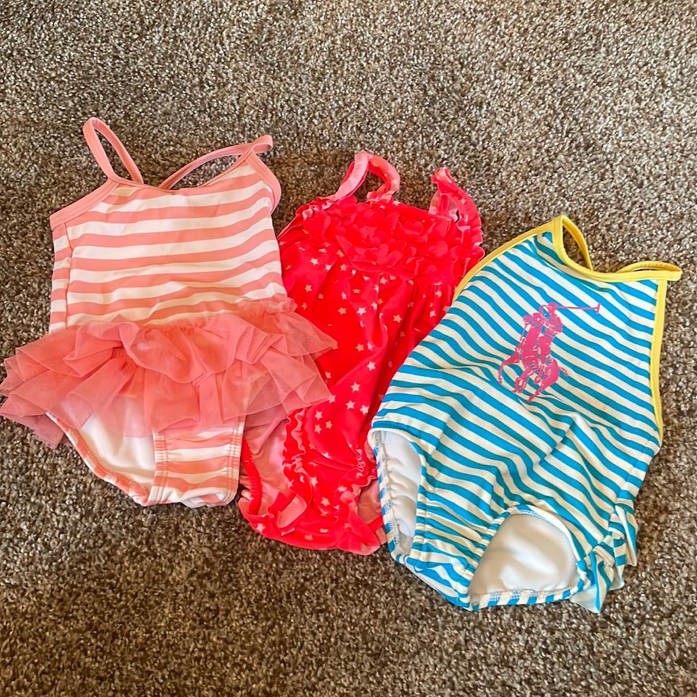 Set of 3 bathing suits- 3-6 months
